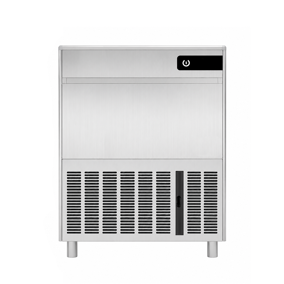 Macchina del ghiaccio monofase kg 90/24h cubetto cavo raffreddamento ad acqua