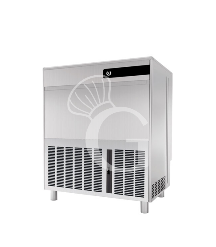 Macchina del ghiaccio monofase kg 90/24h cubetto cavo raffreddamento ad acqua