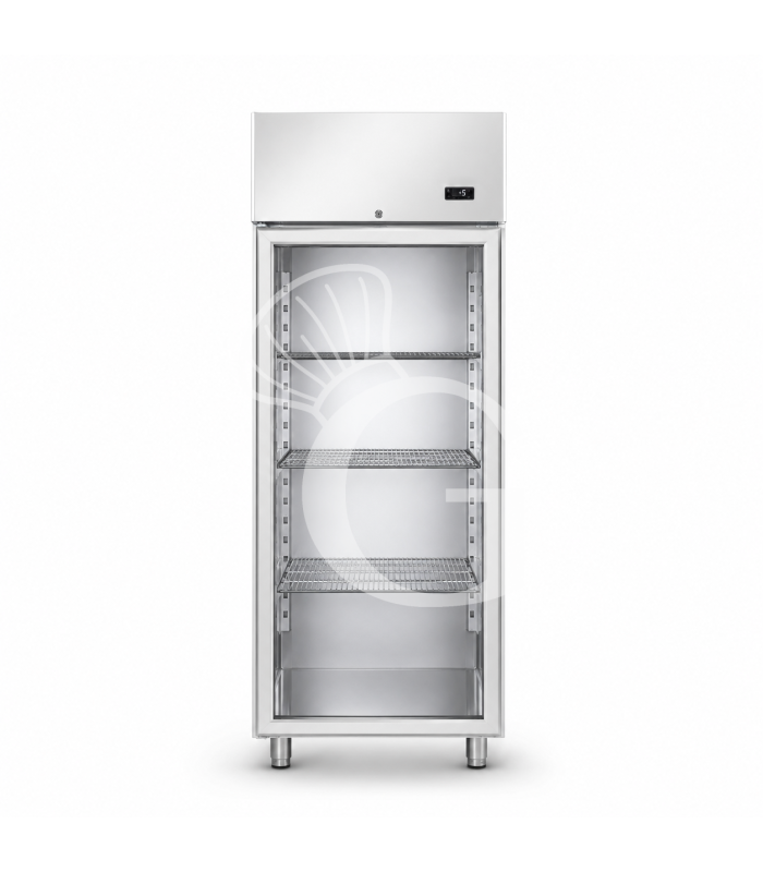 Armadio Refrigerato Ventilato porta vetro 0°C/+10°C 600 LT