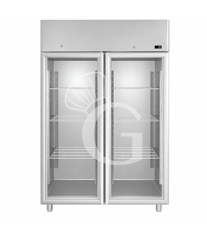 Armadio Refrigerato Ventilato 2 porte vetro 0°C/+10°C 1200 LT motore remoto