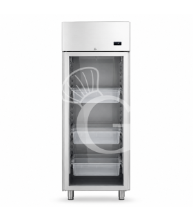 Armadio Refrigerato Ventilato Pesce/Caseificio porta vetro -5/+10°C 700 LT