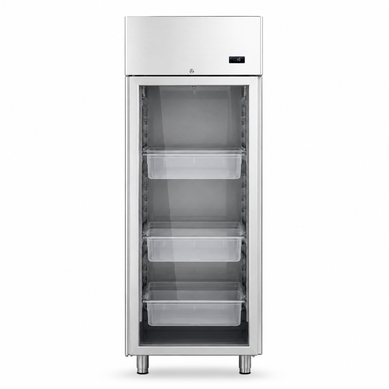 Armadio Refrigerato Ventilato Pesce/Caseificio porta vetro -5/+10°C 700 LT