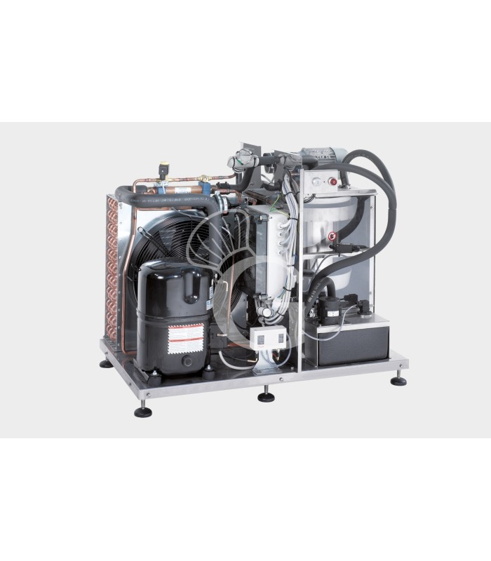 Macchina del ghiaccio a scaglie piatte trifase kg 1000/24h raffreddamento ad aria