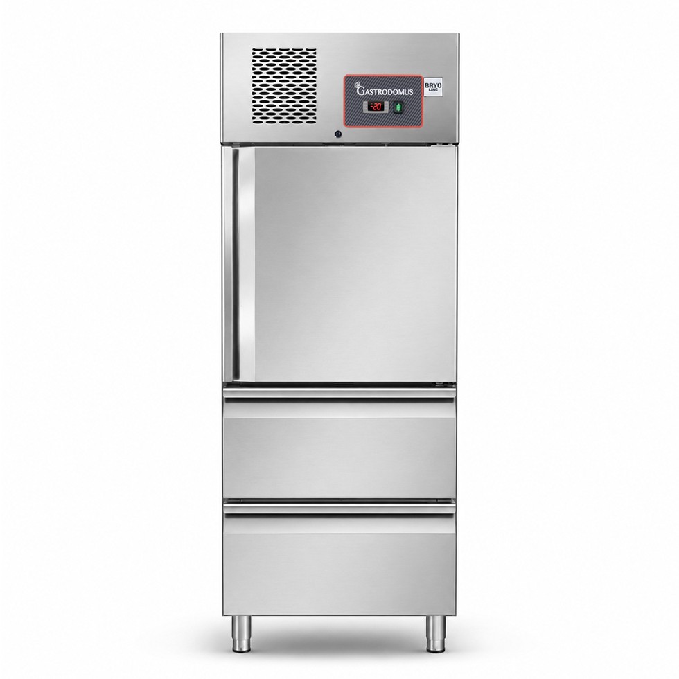 Armadio Congelatore Ventilato con porta e 2 Cassettoni -18°C/-22°C - 650 LT classe energetica D