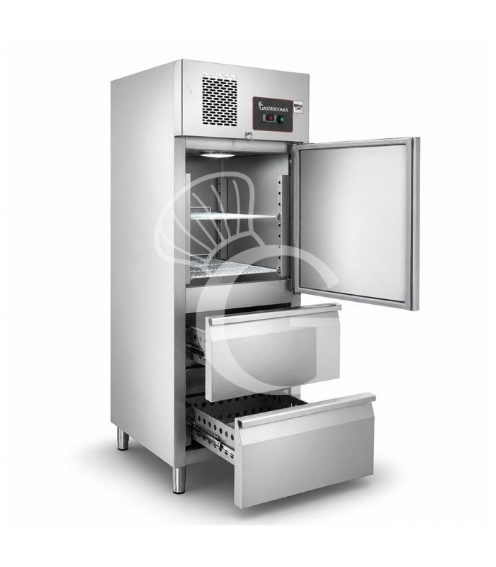 Armadio Congelatore Ventilato con porta e 2 Cassettoni -18°C/-22°C - 650 LT classe energetica D