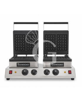Piastra Waffle 2 Kw + 2 Kw doppia L 600 mm x P 450 mm x H 250 mm
