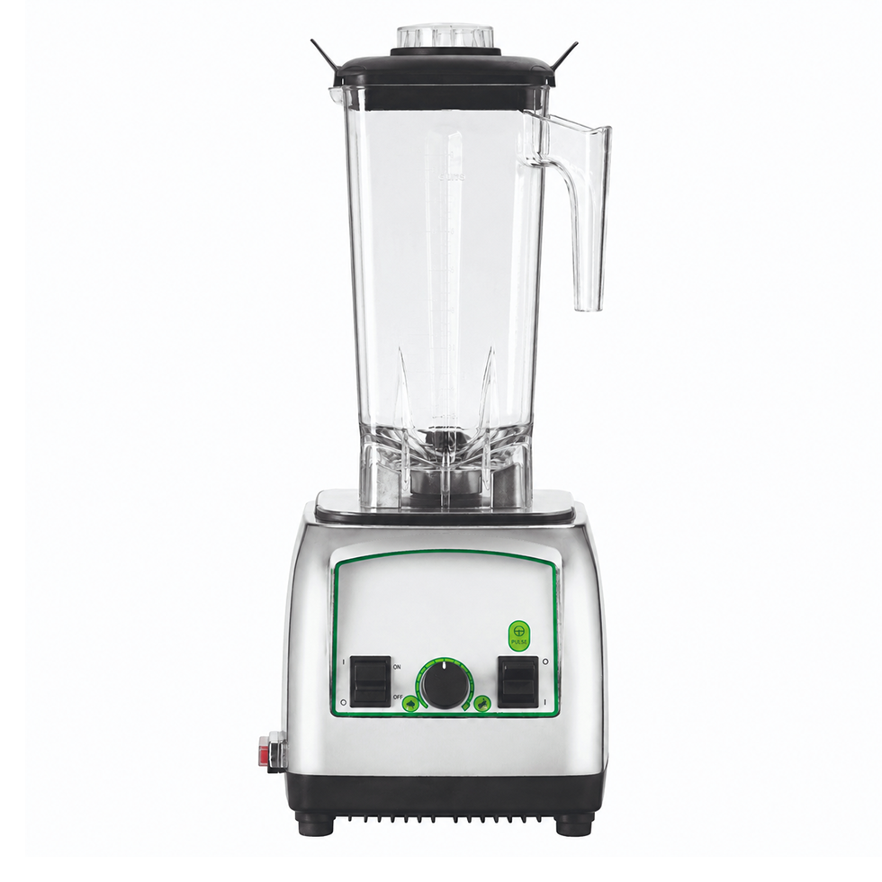 Frullatore struttura in plastica cromata 1 bicchiere in lexan 2 LT, 28.000 rpm, 1,5 KW L 190 x P 220 x H 490 mm