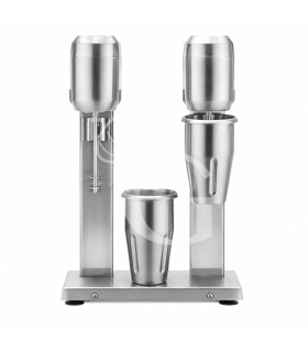 Mixer Frappè 2 bicchieri in acciaio inox 0,4 + 0,4 kW, 16.000 rpm L 330 mm x P 160 mm x H 500 mm