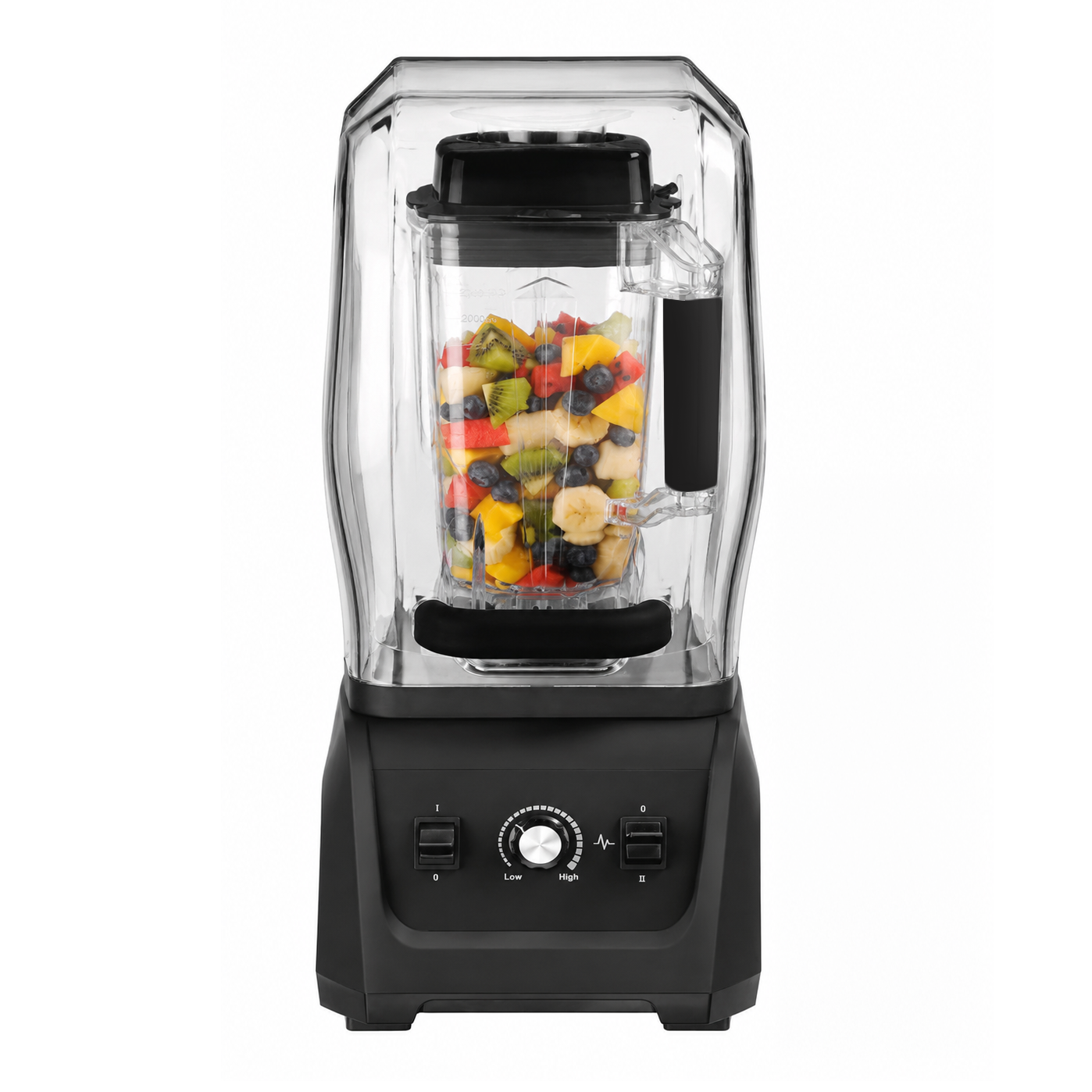 Frullatore struttura in plastica con cupola antirumore 1 bicchiere 2,8 LT, 28.000 rpm, 1,68 Kw L 240 x P 270 x H 570 mm