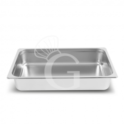 Bacinella in acciaio inox GN 1/1 L 530 mm x P 325 mm x H 100 mm