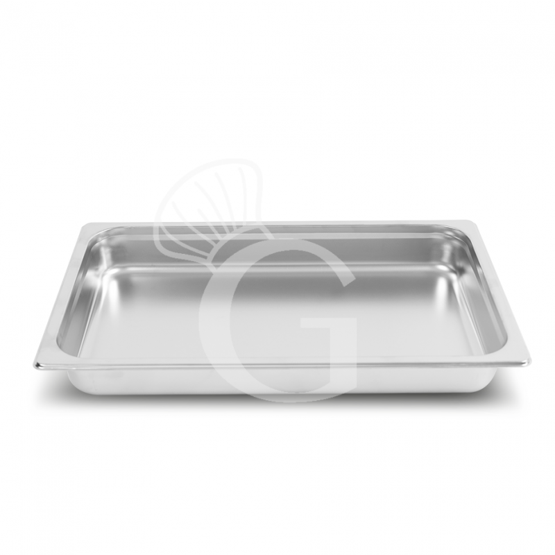 Bacinella in acciaio inox GN1/1 L 530 mm x P 325 mm x H 65 mm