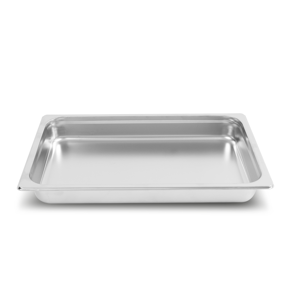 Bacinella in acciaio inox GN1/1 L 530 mm x P 325 mm x H 65 mm