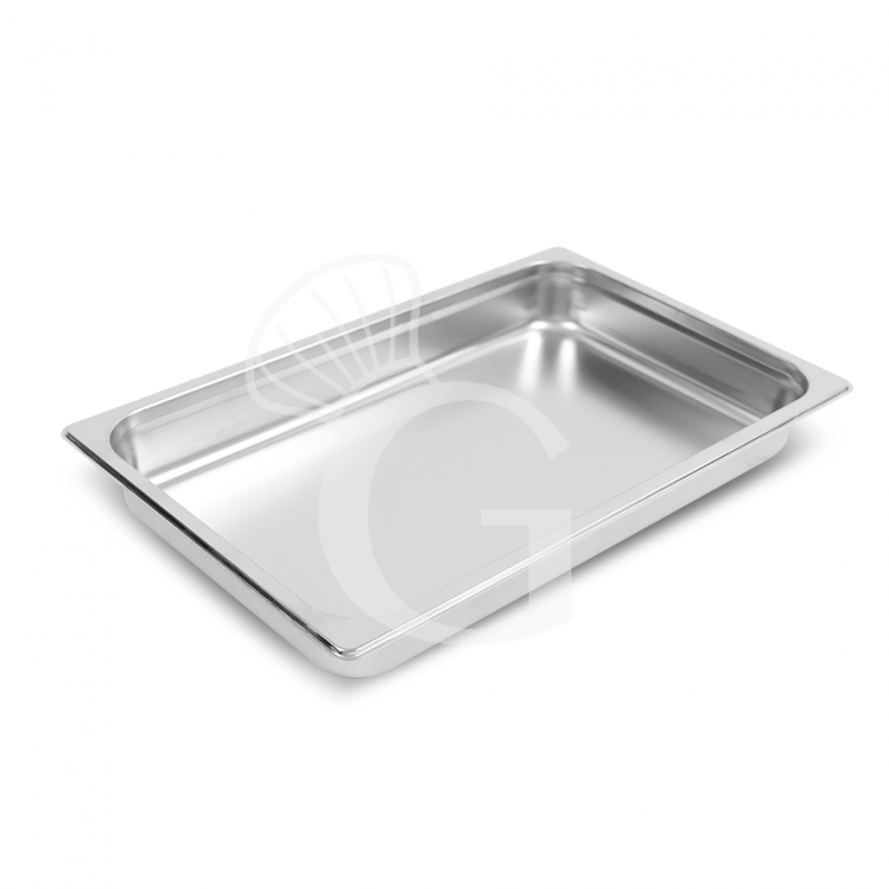 Bacinella in acciaio inox L 533 mm x P 328 mm x H 65 mm