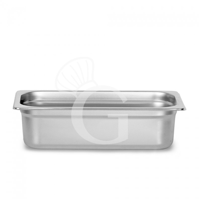 Bacinella in acciaio inox GN1/3 L 325 mm x P 176 mm x H 65 mm