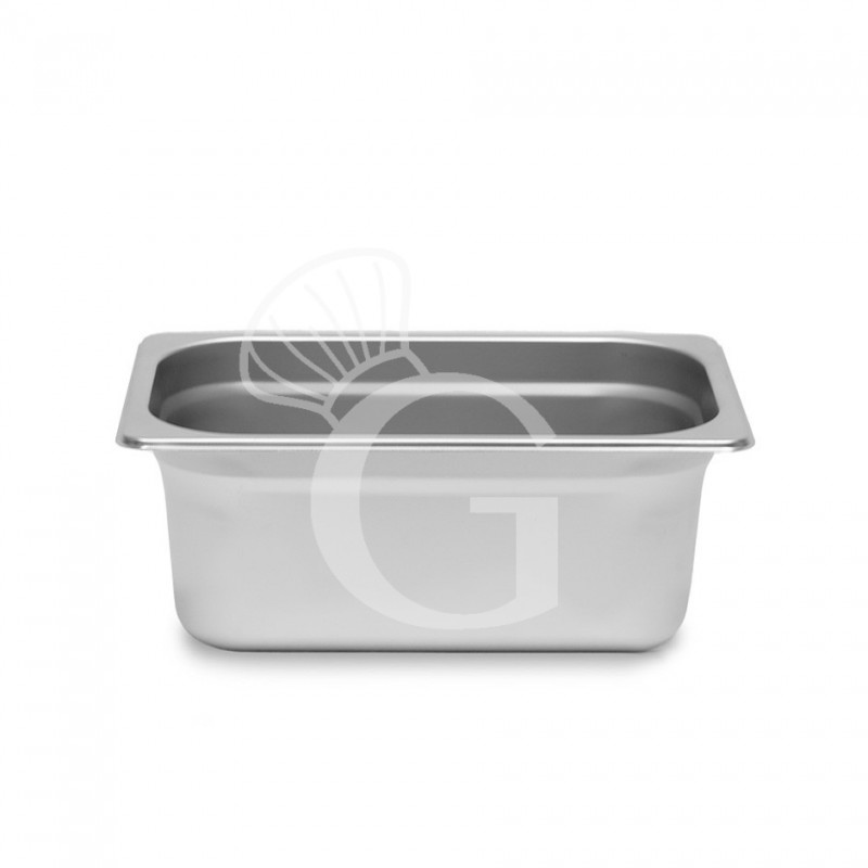 Bacinella in acciaio inox GN1/4 L 265 mm x P 162 mm x H 65 mm