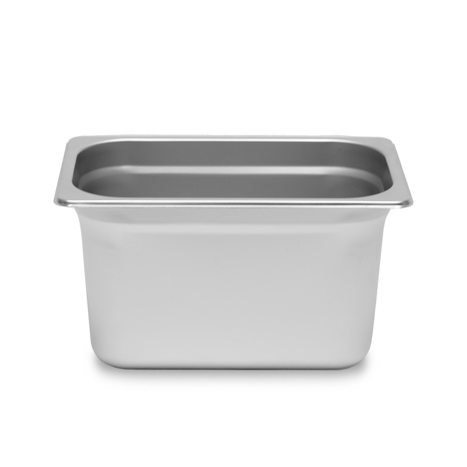 Bacinella in acciaio inox GN1/4 L 265 mm x P 162 mm x H 150 mm