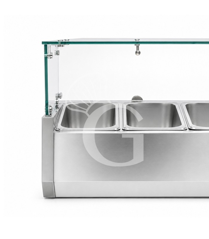 Vetrina refrigerata per pizzeria L 2520 mm per 12 bacinelle GN1/3