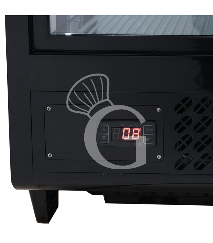 Espositore refrigerato da banco ventilato 100 LT 0°C/+12°C L 682 mm x P 450 mm x H 675 mm