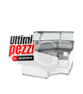 Vetrina angolo interno ventilata Nancy +1°/+10°C L 1340 mm full optional