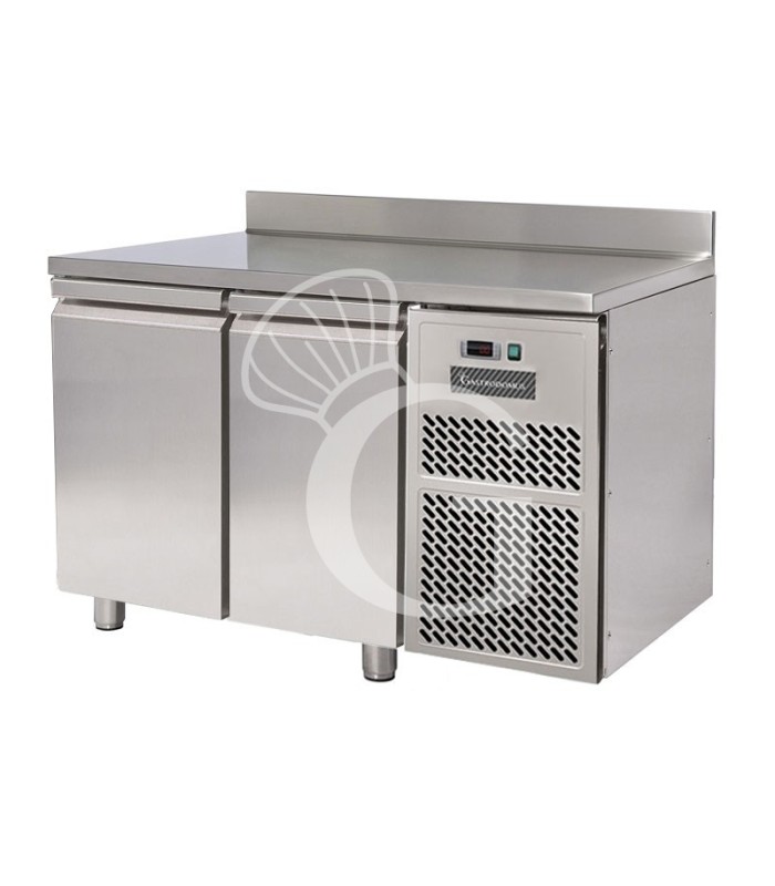 Tavolo refrigerato 2 porte alzatina Prof. 700 mm 0°C/+10°C motore remoto