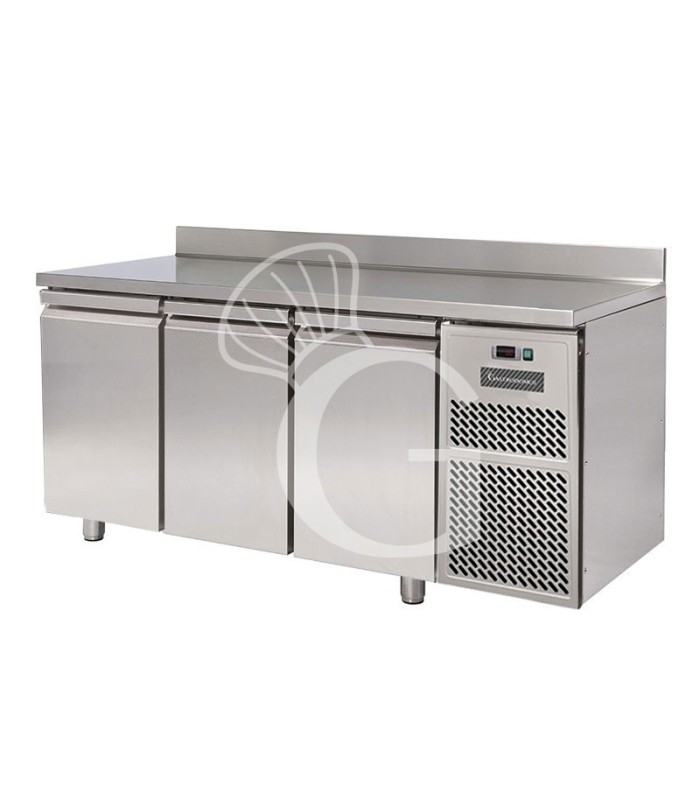 Tavolo frigo 3 porte alzatina Prof. 700 mm 0°C/+10°C motore remoto