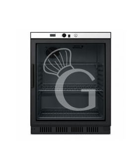 Armadio refrigerato statico - porta vetro - temperatura +2°C/+8°C - capacità 130 LT colore nero