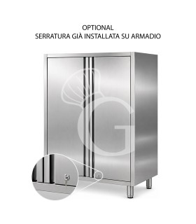 Serratura a chiave già installata per Armadi in acciaio inox