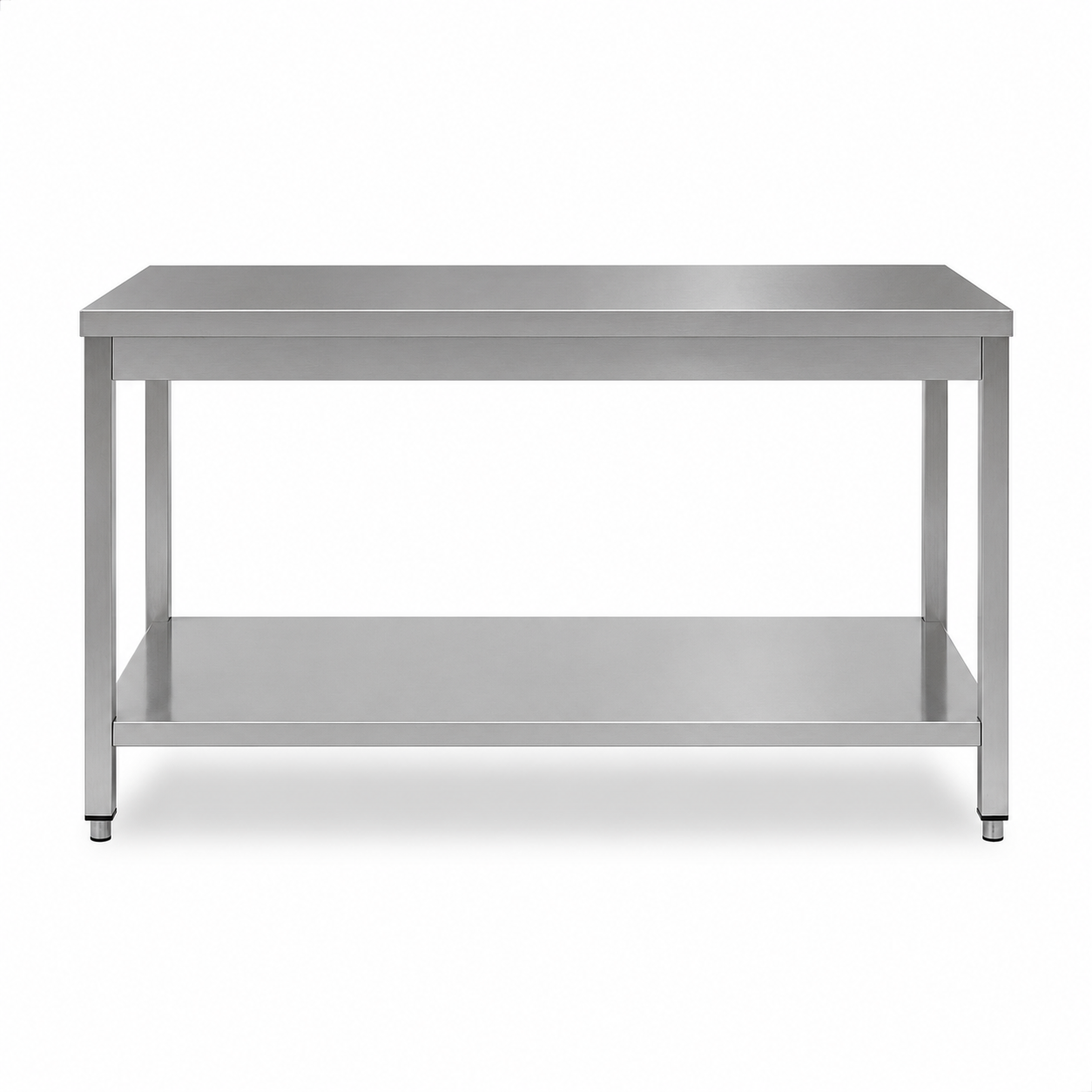 Tavolo inox 1 ripiano L 1700 mm x P 700 mm x H 850 mm