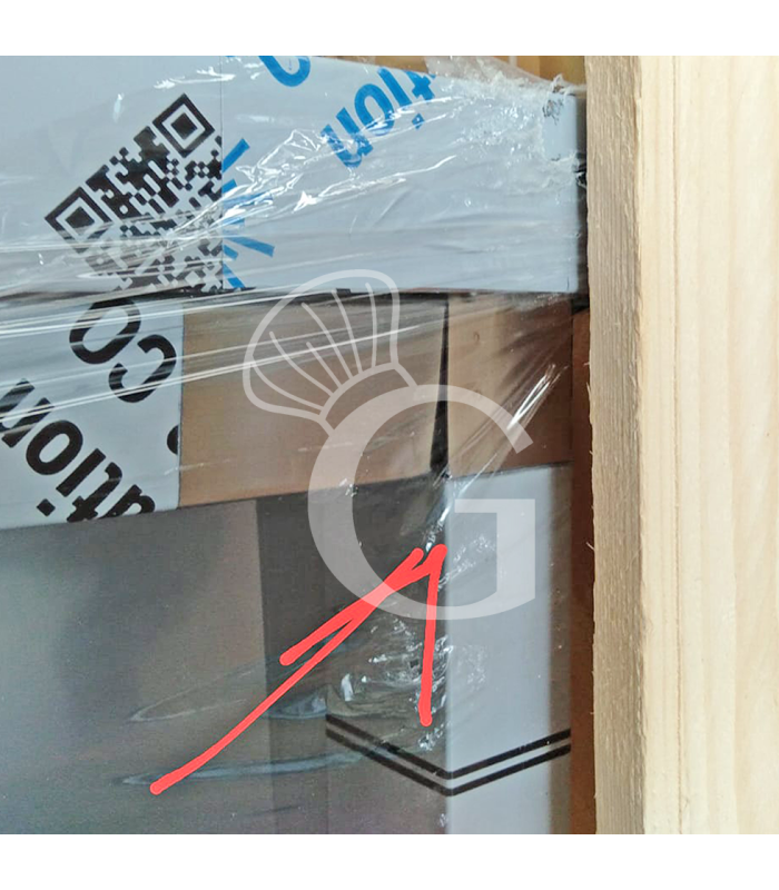 Tavolo a giorno in acciaio inox,3 cassetti a sinistra, alzatina, L 1600 mm x P600 mm x H 950 mm - SECONDA SCELTA