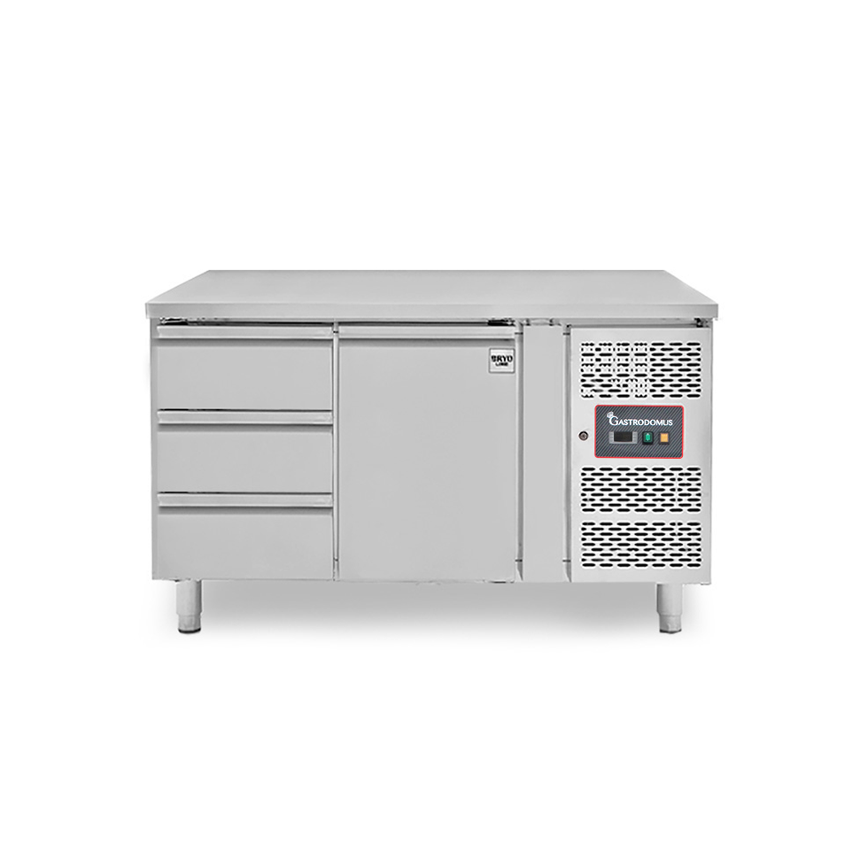 Tavolo Refrigerato 3 cassetti 1 porta -18°C/-22°C - Prof. 700 mm