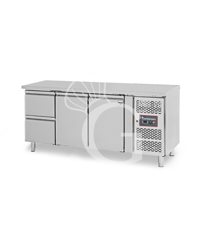 Tavolo Refrigerato 2 cassetti 2 porte -18°C/-22°C - Prof. 700 mm