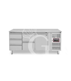 Tavolo Refrigerato 5 cassetti 1 porta -18°C/-22°C - Prof. 700 mm