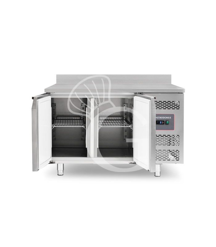 Tavolo Refrigerato 2 porte con alzatina 0°C/+8°C classe energetica A Profondità 700 mm