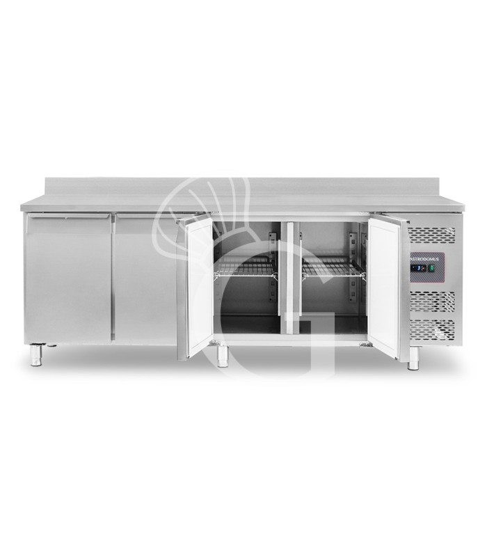 Tavolo Refrigerato 4 porte con alzatina 0°C/+8°C classe energetica A Profondità 700 mm