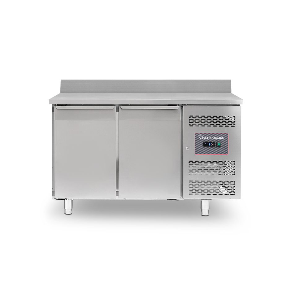 Tavolo Refrigerato 2 porte con alzatina 0°C/+8°C classe energetica A Profondità 600 mm