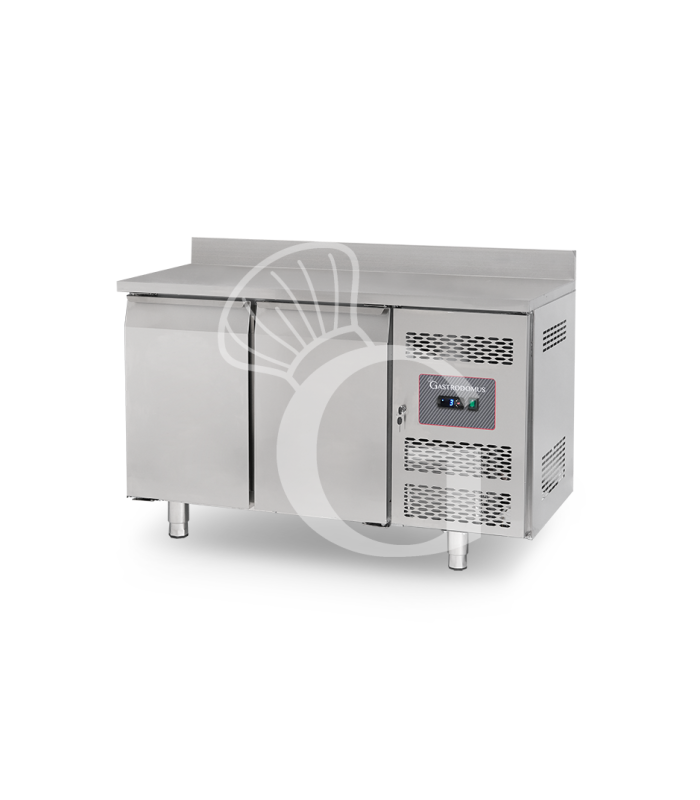 Tavolo Refrigerato 2 porte con alzatina 0°C/+8°C classe energetica A Profondità 600 mm