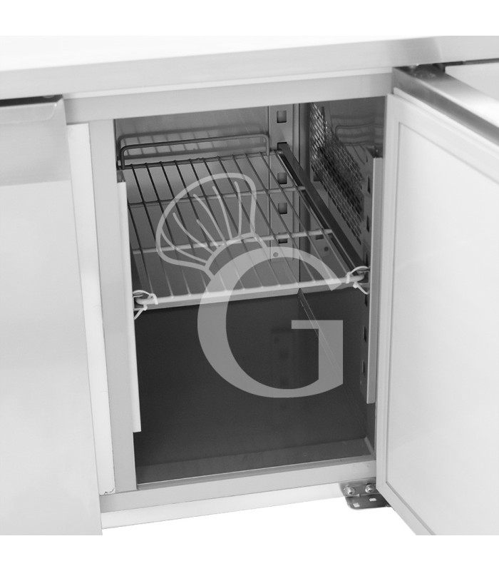Tavolo Refrigerato 4 porte 0°C/+8°C classe energetica A Profondità 600 mm