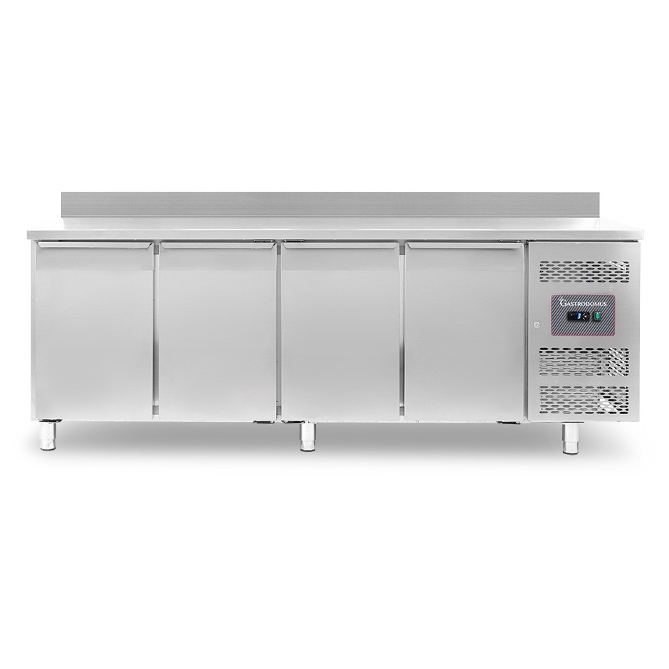 Tavolo Refrigerato 4 porte con alzatina 0°C/+8°C classe energetica A Profondità 600 mm
