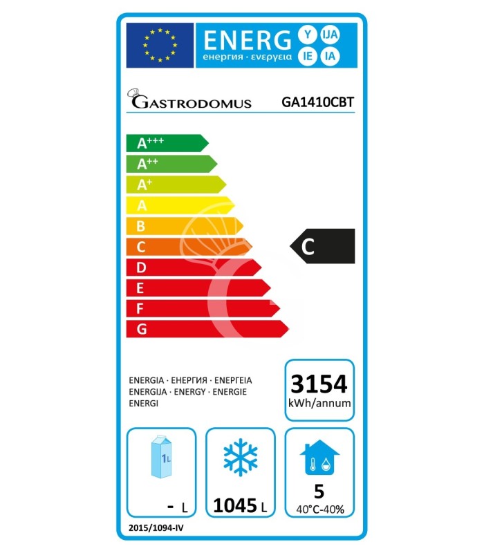 Armadio congelatore Ventilato -18°C/-22°C - 1045 LT