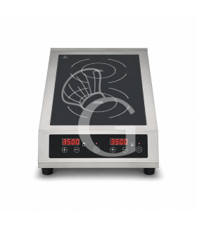 Piastra a induzione 2 zone di cottura Ø 200/220 mm - 3500+3500 W