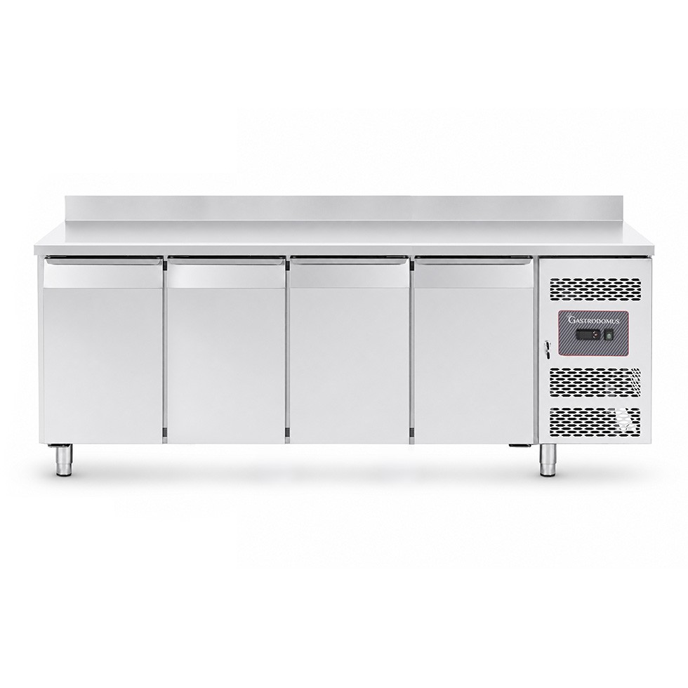 Tavolo Refrigerato 4 porte con alzatina 0°C/+8°C classe energetica A Profondità 700 mm