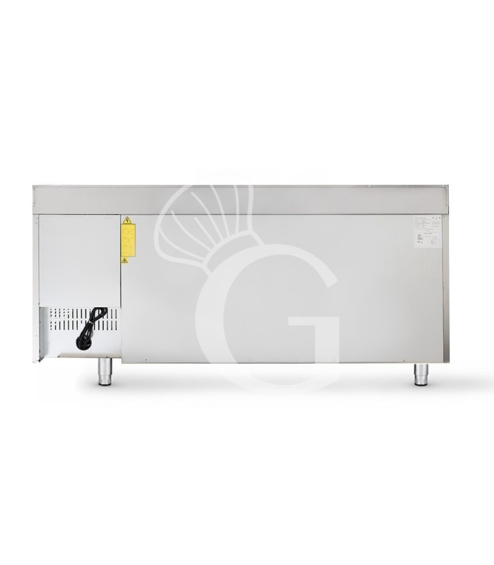 Tavolo Refrigerato 4 porte con alzatina 0°C/+8°C classe energetica A Profondità 700 mm