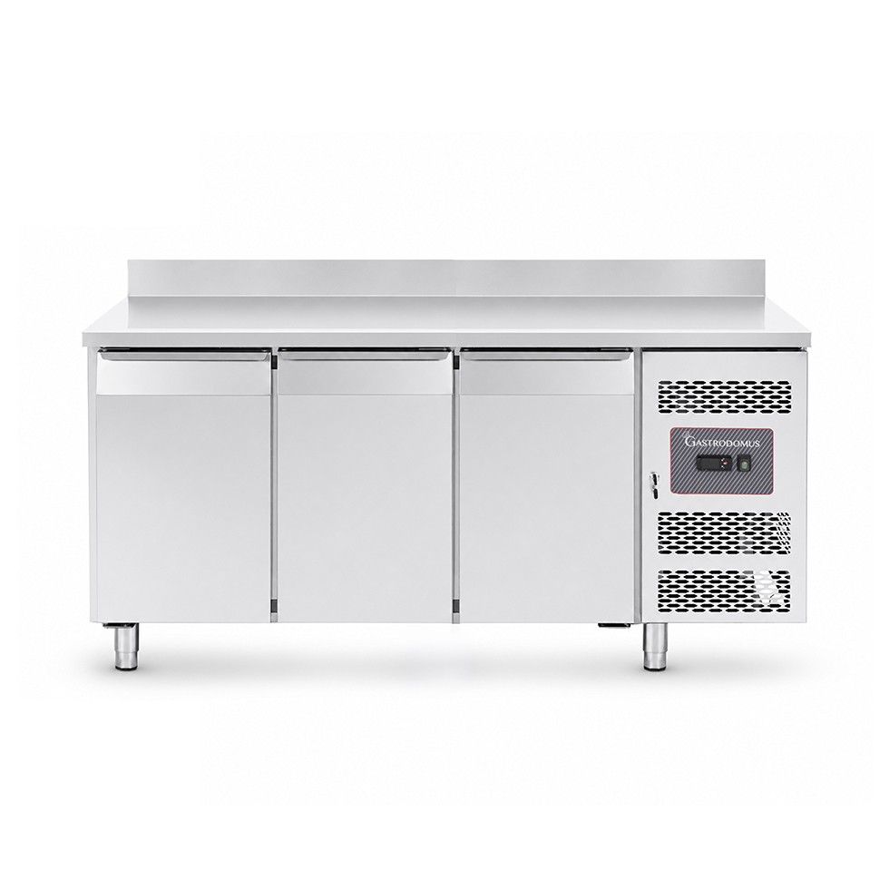 Tavolo Refrigerato 3 porte con alzatina 0°C/+8°C classe energetica A Profondità 700 mm
