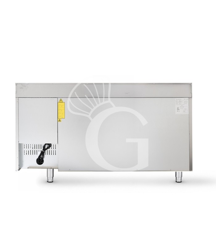 Tavolo Refrigerato 3 porte con alzatina 0°C/+8°C classe energetica A Profondità 700 mm