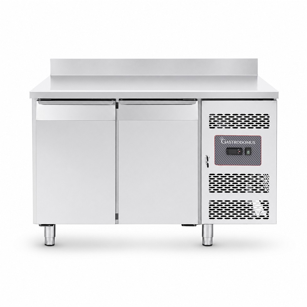 Tavolo Refrigerato 2 porte con alzatina 0°C/+8°C classe energetica A Profondità 700 mm