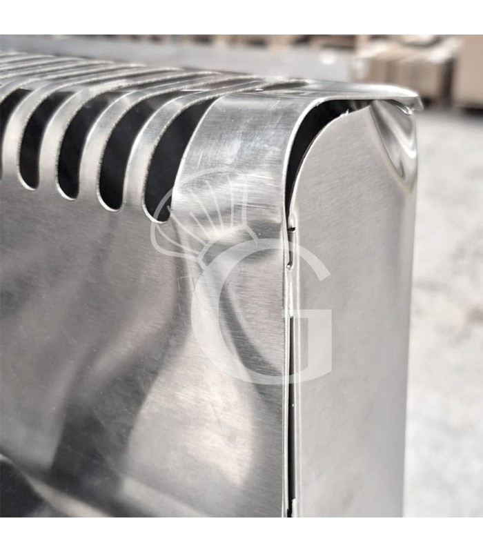 Cucina professionale a gas 4 fuochi forno a gas statico profondità 700 mm - L 800 mm - SECONDA SCELTA