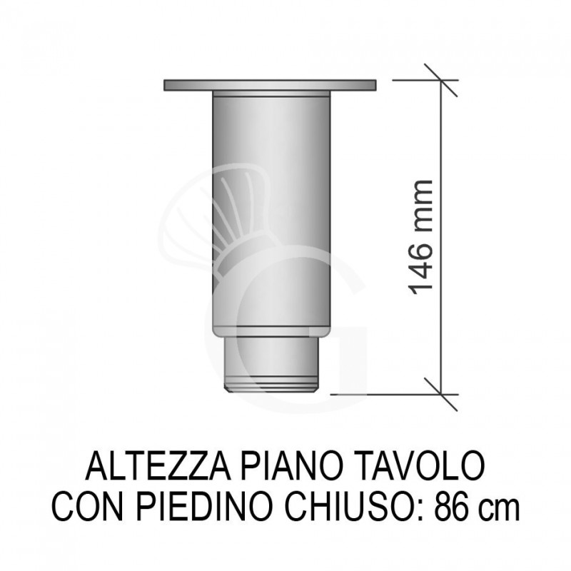 Tavolo Refrigerato 2 porte Prof. 700 mm -18°C/-22°C classe energetica D - SECONDA SCELTA