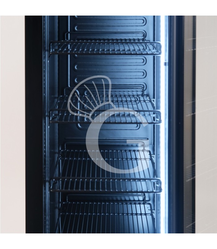 Frigo bibite ventilato porta battente 150 LT 2°C/+10°C colore nero - SECONDA SCELTA
