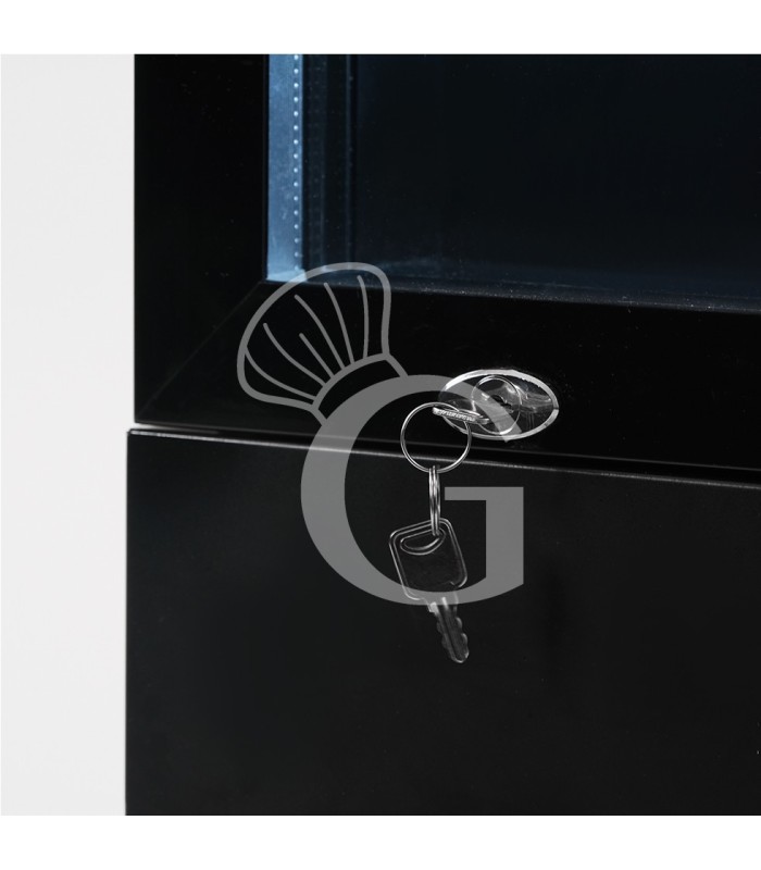Frigo bibite ventilato porta battente 150 LT 2°C/+10°C colore nero - SECONDA SCELTA