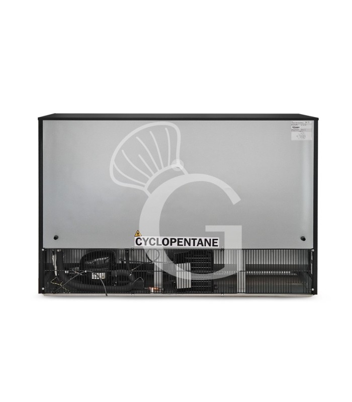 Vetrina frigo ventilata da banco o retrobanco orizzontale 3 porte scorrevoli 303 LT - temperatura 2°C/+10°C